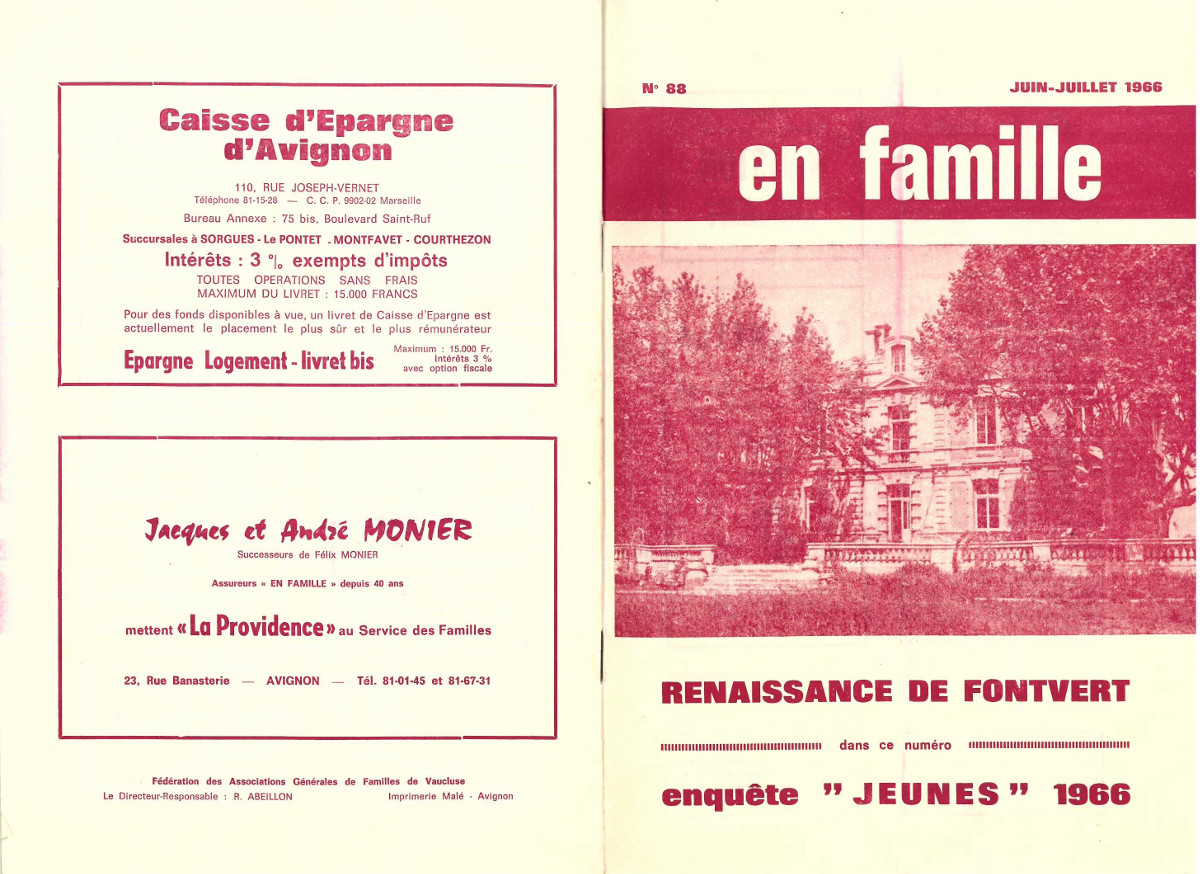 Revue : En Famille - Juin/Juillet 1966 (Couverture)