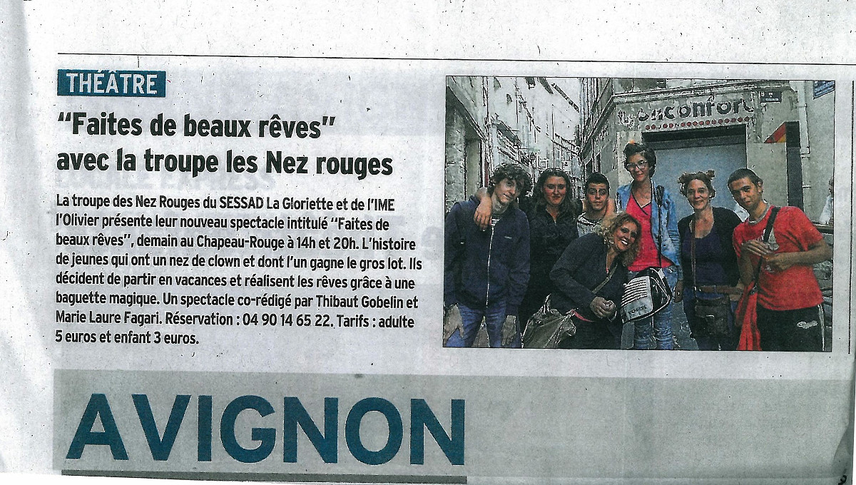 Article Dauphiné - SESSAD / Nez Rouge (22.06.2015)