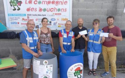 Don de l’Association les Bouchons à l’ESAT de l’Olivier