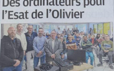 Des ordinateurs pour l’ESAT de l’Olivier