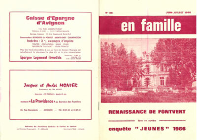 Revue – En Famille : Renaissance de Fontvert (Juin/Juillet 1966)